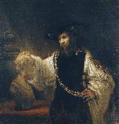 Aristotle Contemplating a Bust of Homer Rembrandt